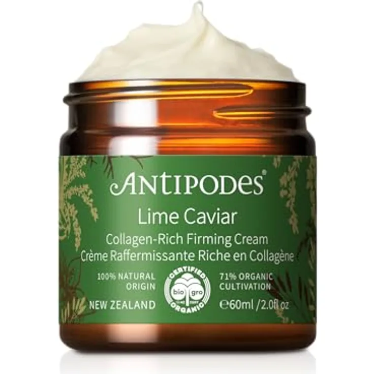 Antipodes Lime Caviar, Gesichtscreme mit kollagenreicher Formel, straffend und revitalisierend, 60 ml