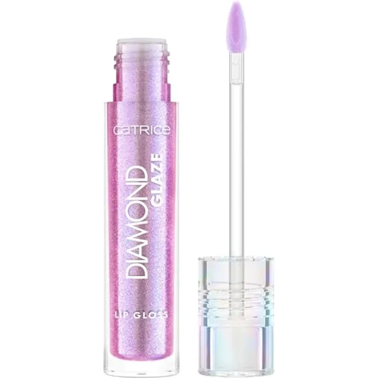 Catrice Diamond Glaze Lip Gloss, Nr. 030, Violett, holographisch, glitzernd, vegan, 1er Pack (3ml)