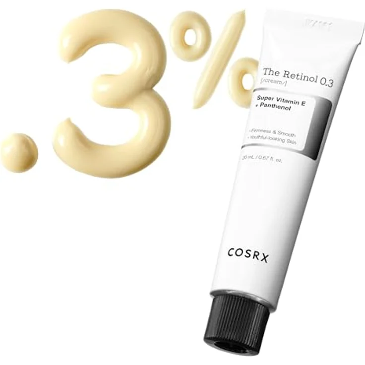 COSRX Retinol 0.3 Gesichtscreme für intensives Anti-Aging & Hauterneuerung, mit hochdosiertem Retinol, Korean Skincare 50ml – Bild 1