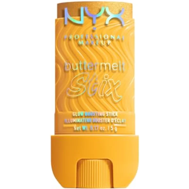 NYX Professional Makeup Buttermelt Stix, Glow Boosting Highlighter Stick mit Sheabutter, wischfest & bis 8h Halt, Farbe: 10 Worth Melting For – Bild 1