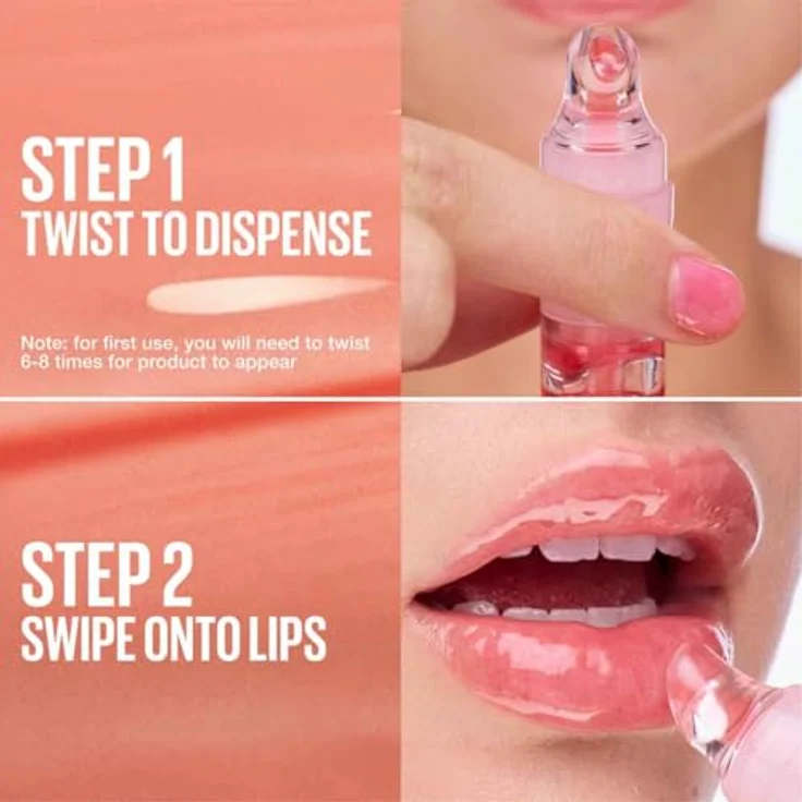 MAYBELLINE NEW YORK Lifter Gel Lippenöl, hochglänzender Lipgloss für Damen, Farbton 004 Sugar Spritz, 6.6 ml – Bild 8