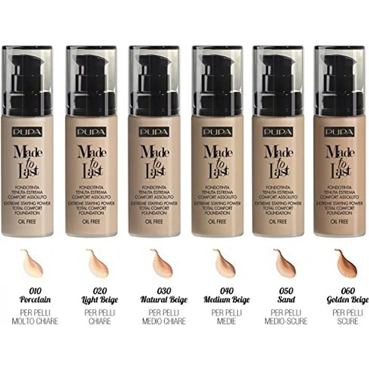 PUPA Milano Made to Last, langlebiges Flüssig Make-up in Farbton 050 SAND, 30 ml - perfekte Hautunebenheiten-Abdeckung und langanhaltender Teint – Bild 2