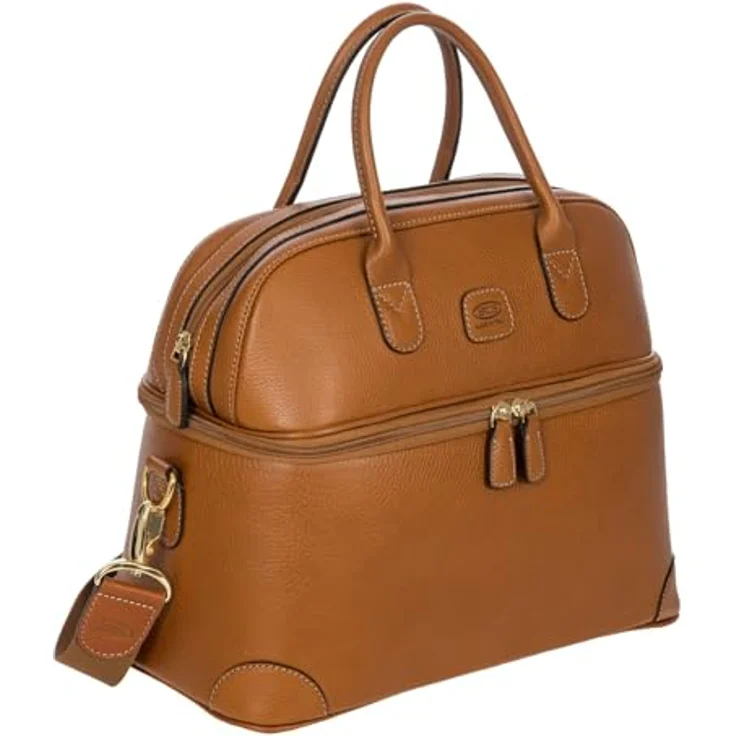 Brics Life Pelle Beautycase 35 cm, Braun, (17 l) - Hochwertiges Leder, elegantes Design, hergestellt in Italien – Bild 2