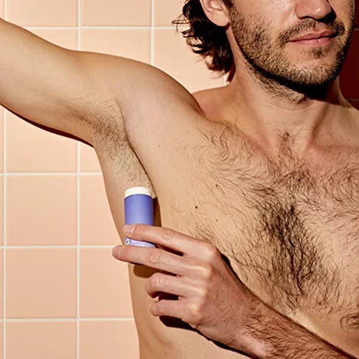 Foamie Festes Deodorant Herren "Refresh", Deo-Stick Intensiv-Erfrischendem Duft, 48h Wirksames Deodorant ohne Aluminium, Deostift vegan & plastikfrei, 40g – Bild 4