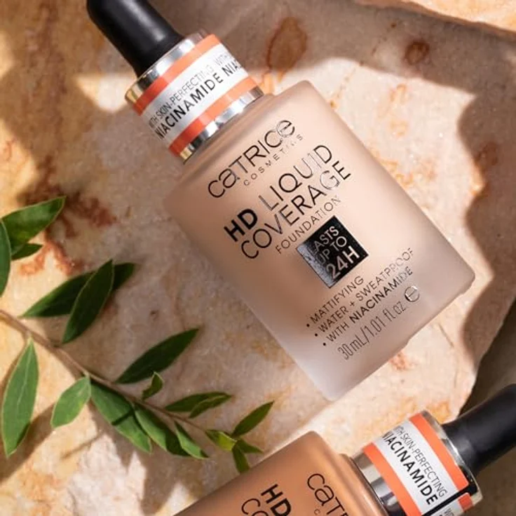 Catrice HD Liquid Coverage Foundation Nr. 082 Nude, langanhaltend, mattierend, matt, vegan, ölfrei, wasserfest, 30ml – Bild 3