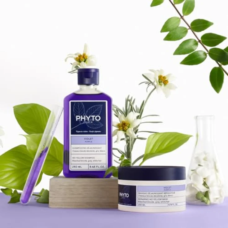 Phyto Violet Repairing No Yellow Mask 200 ml, Haarmaske – Bild 5