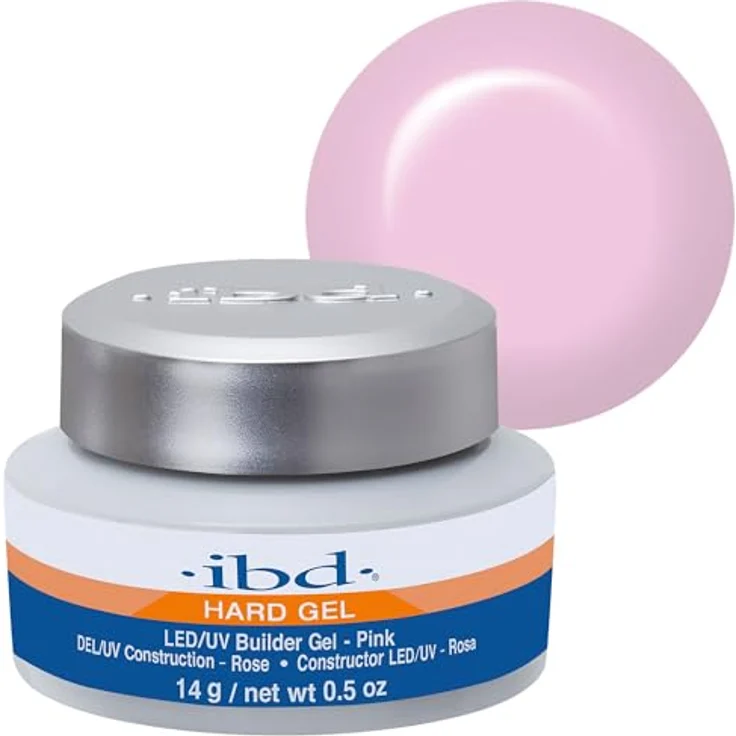 IBD Hard Gel – LED/UV Builder Gel Pink, 14 g – Ohne Formaldehyd & Toluol – Schnelle Aushärtung in 60 Sekunden – Nagelaufbau für Zuhause – Bild 1