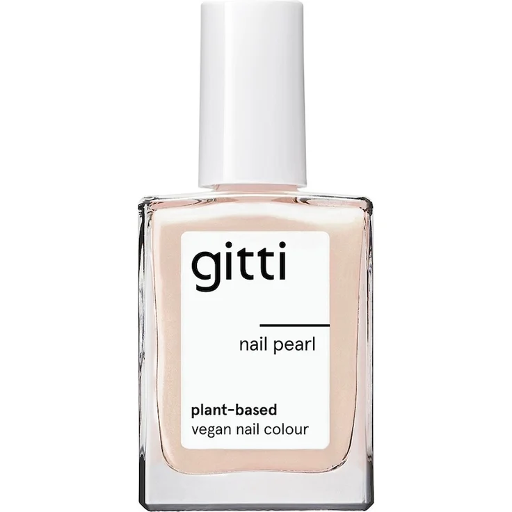 gitti Nail Pearl Nagellack 15 ml - veganer Nagellack mit sanftem Perlen-Schimmer und integrierter Nagelpflege