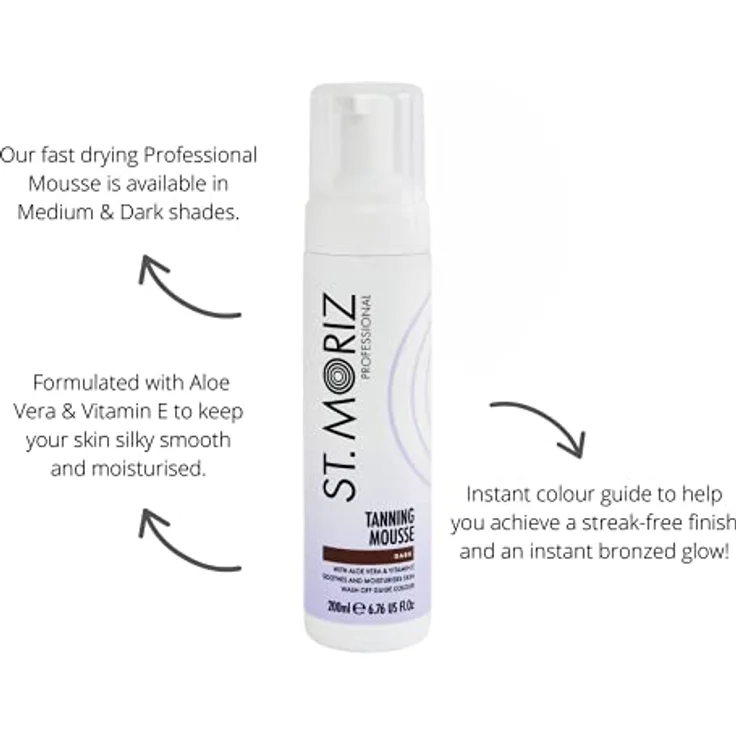 St. Moriz Selbstbräuner-Mousse Dunkel 2er-Pack (2x 200ml) – Bild 2