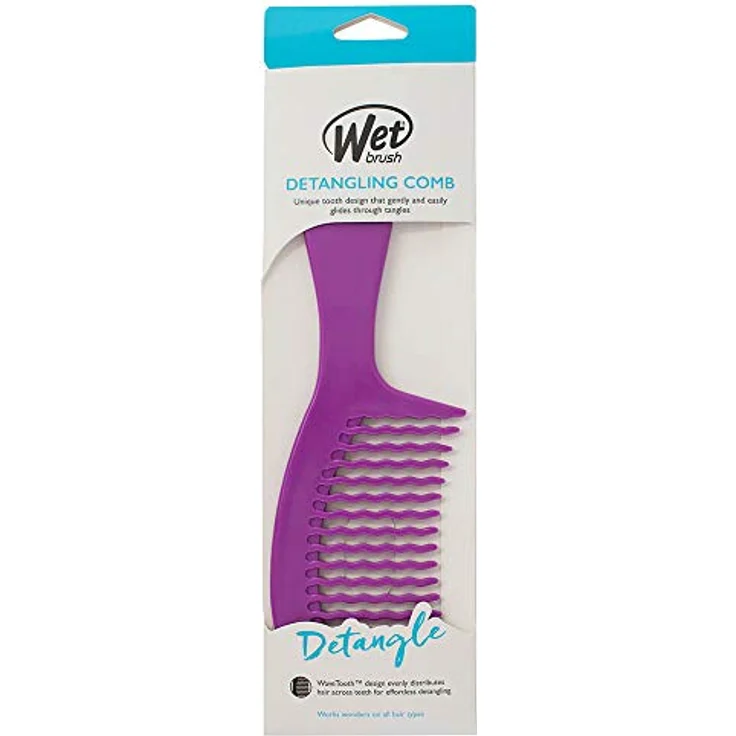 Wet Brush Entwirrungskamm, Intelliflex-Borsten für nasses und trockenes Haar, Unisex, Violett – Bild 2