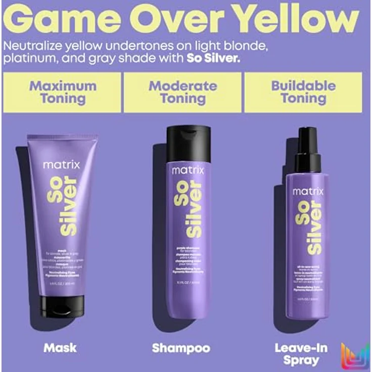 Matrix Total Results So Silver Color Obsessed Triple Power Mask Maske Blondes Graues Haar 200 ml – Bild 6