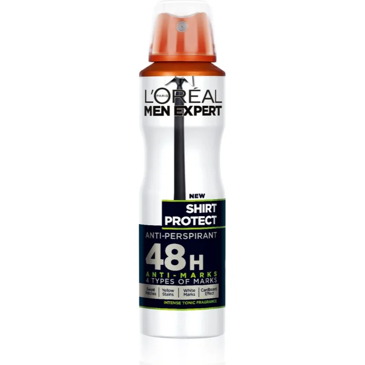 L’Oréal Paris Men Expert Shirt Protect, Antitranspirant-Spray für Herren, 150 ml, langanhaltender Schutz gegen Schweiß und Geruch