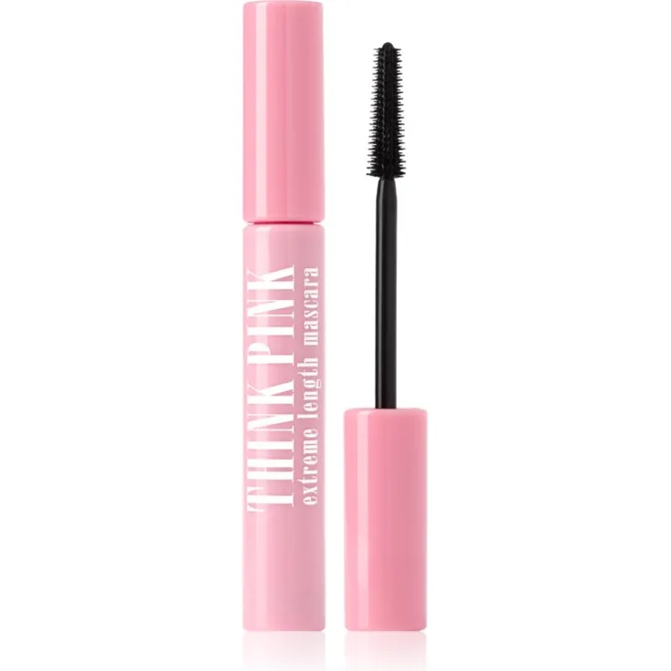 Dermacol Think Pink, Verlängernde Wimperntusche für voluminöse Wimpern, 9 ml, hypoallergen, klumpenfrei, intensiver Farbe