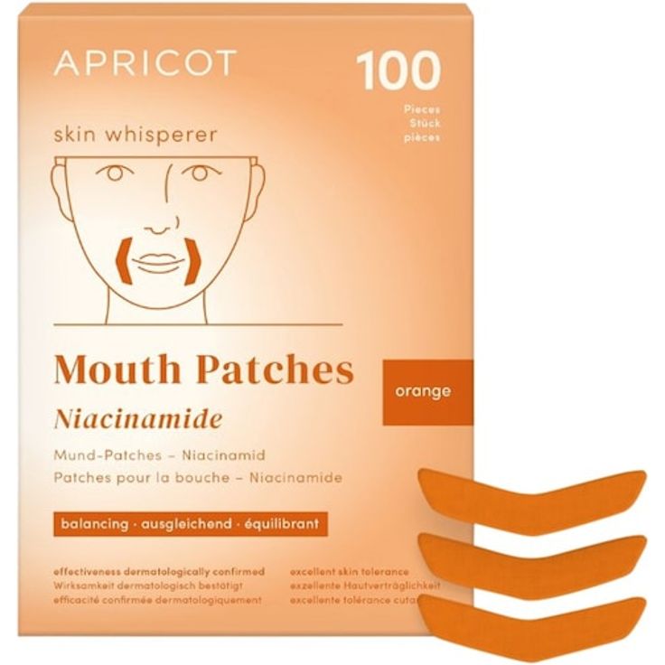 APRICOT Gesichtsmasken Mouth Patches mit Niacinamid, dermatologisch getestet, 15 g, vegan und tierversuchsfrei