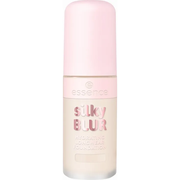 Essence Silky Blur Hydrating Longwear Foundation, 30 ml mit mittlerer Deckkraft, Kaktusfeigenextrakt, Farbe 20-Beige
