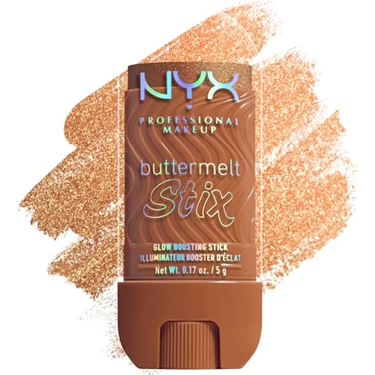 NYX PROFESSIONAL MAKEUP Buttermelt Stix Glow Boosting Highlighter, samtig-weicher Highlighter für 8h Halt, 14 Farbtöne – Bild 1