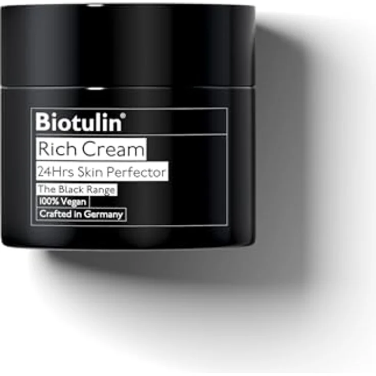 Biotulin Rich Cream 50ml, Anti-Falten Feuchtigkeitscreme mit Spilanthol und Hyaluronsäure, intensive 24-Stunden-Hydration für aufgepolsterte Haut – Bild 1