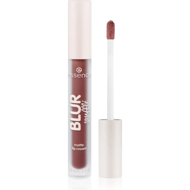 essence Blur Soufflé Matter Flüssig-Lippenstift, Farbton 12 Soft Launch, samtig-mattes Finish, 3.6 ml