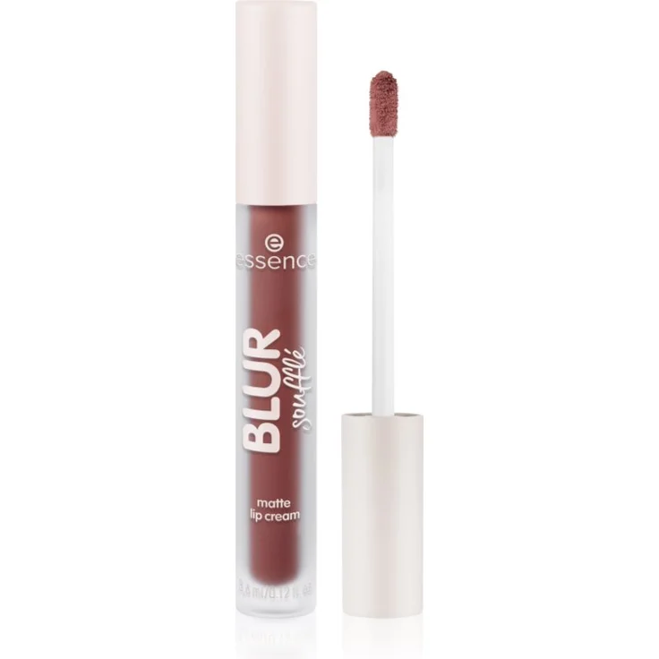 essence Blur Soufflé Matter Flüssig-Lippenstift, Farbton 12 Soft Launch, samtig-mattes Finish, 3.6 ml