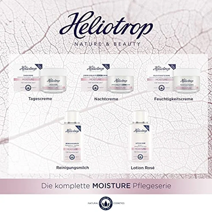 Heliotrop Moisture intensiv feuchtigkeitsspendende Tagescreme, 50ml mit pflegender Wirkung – Bild 6