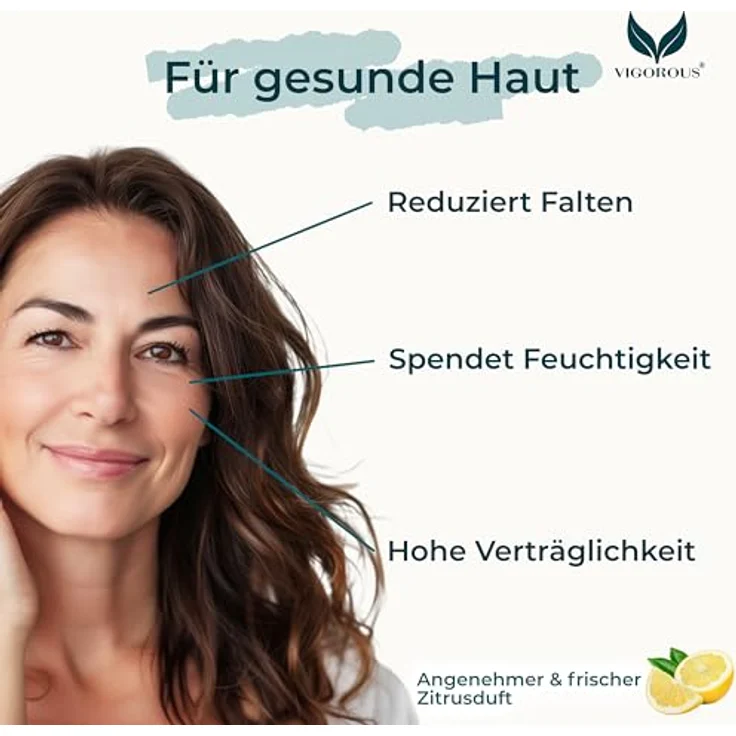 VIGOROUS® Moossalbe Antifaltencreme 100ml mit Hyaluronsäure – Naturkosmetik zur Hautverjüngung für Damen & Herren – Vegane Feuchtigkeitscreme Made in Germany – Bild 4