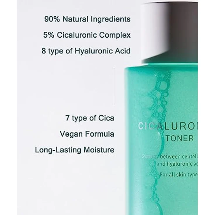 [MIZON] CICALURONIC TONER (150 ml) Korean Skincare - Centella Asiatica - Hyaluronsäure - Faltenpflege - Gesichtslotion – Bild 5