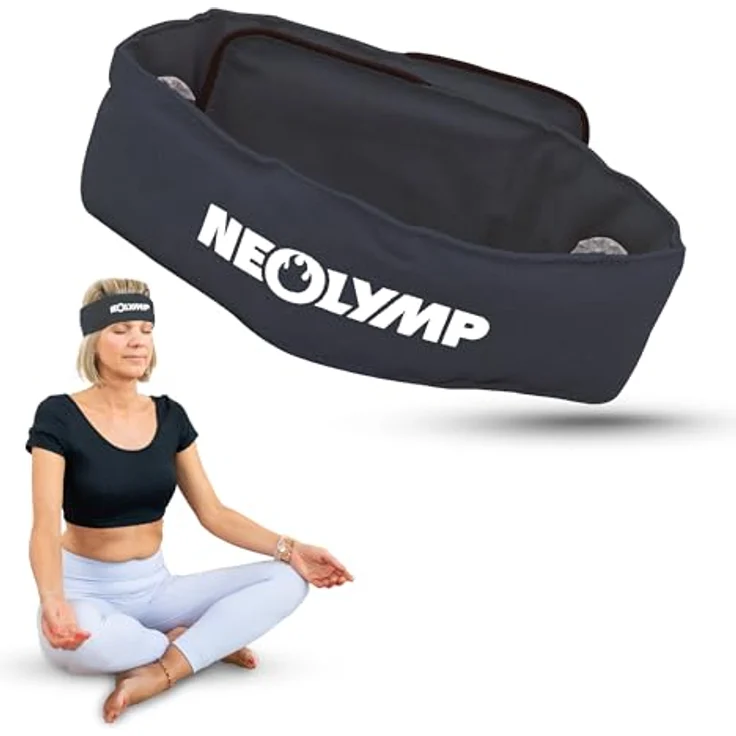 NEOLYMP Akupressur Stirnband, verstellbar mit Nadelmatte für Kopf- und Kiefermassage, vielseitige Stimulation zur Förderung des Wohlbefindens – Bild 1