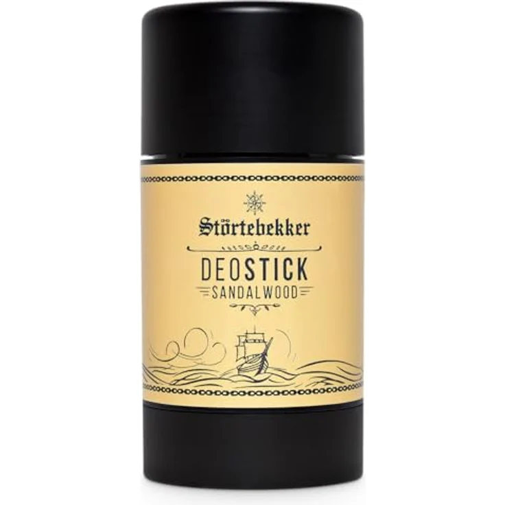 Störtebekker® Premium Deostick Sandelholz, 75g Herren Deodorant Stick ohne Aluminiumsalze, vegan, hautfreundlich, Made in Germany – Bild 4