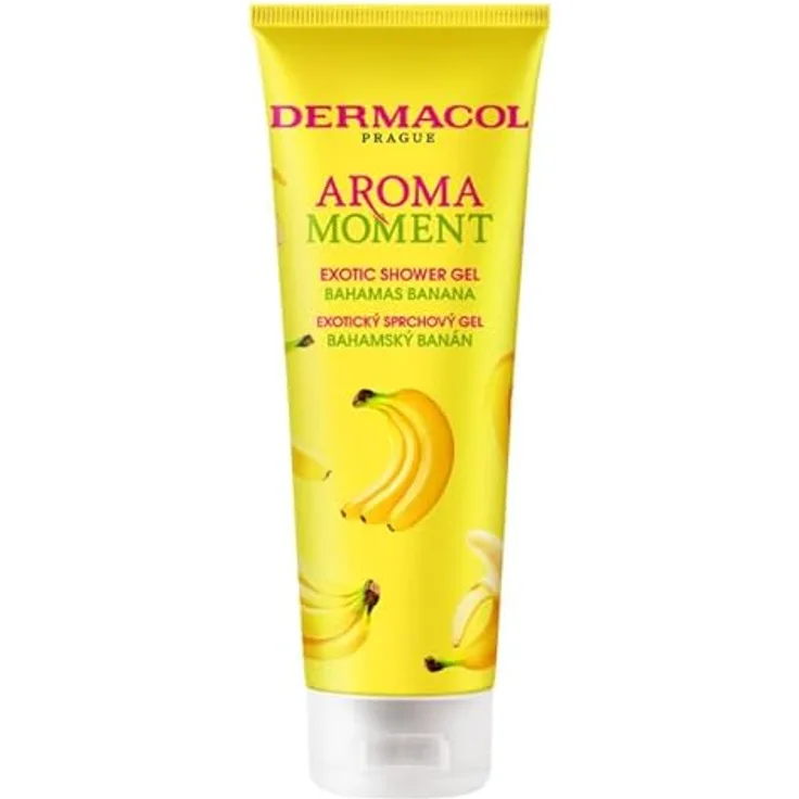 Dermacol Exotic Shower Gel & Seife Bahamas Banana Aroma Moment, 250ml - Bade- und Körperpflegeprodukte für Damen