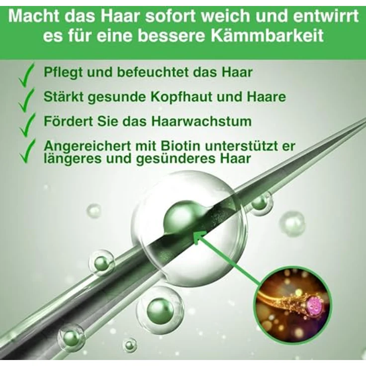 P-Beauty Rosmarin Shampoo für Haarwachstum 300ml, Pflegeshampoo gegen Haarausfall mit natürlichen Inhaltsstoffen, revitalisierendes Kopfhautshampoo für alle Haartypen – Bild 2