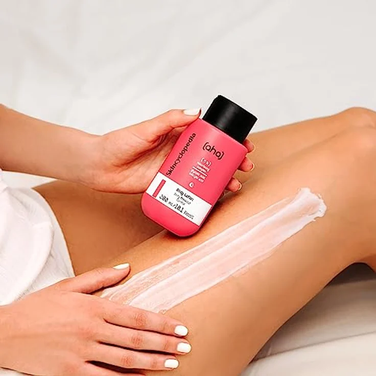 Skincyclopedia Bodylotion mit AHA, BHA und PHA, Feuchtigkeitslotion, Körperlotion für Damen und Herren, Pflegelotion für sehr trockene oder unreine Haut, Body Lotion, Dermatologisch getestet, 300ml – Bild 5