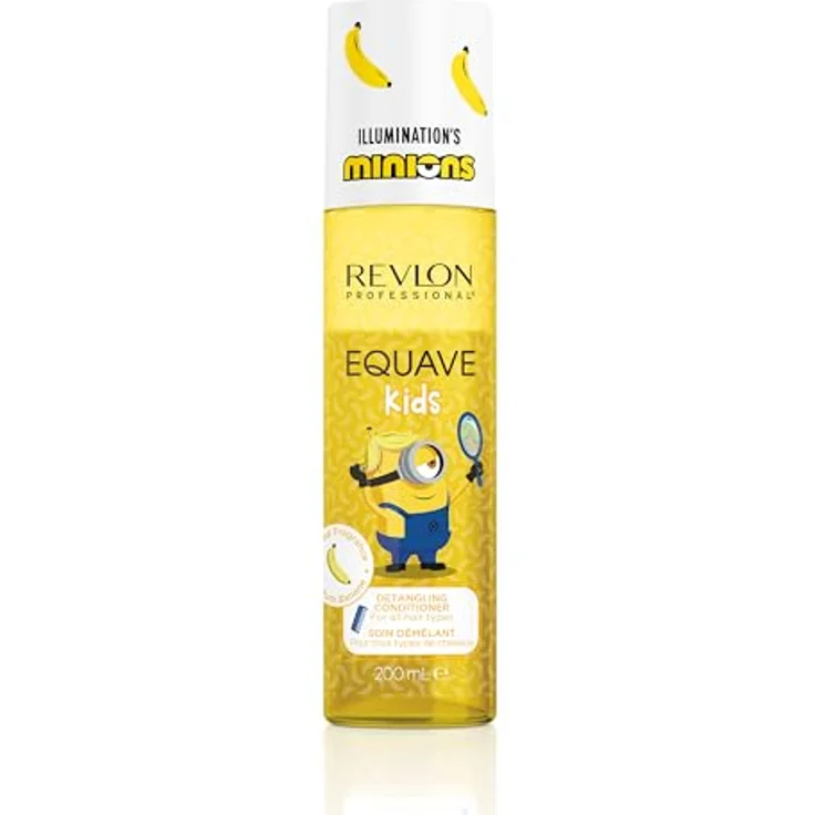 REVLON PROFESSIONAL Equave Kids MINIONS entwirrendes Conditioner-Spray 200 ml, vegan, Hitzeschutz bis 220 °C, Bananenduft, Leave-in für alle Haartypen – Bild 1