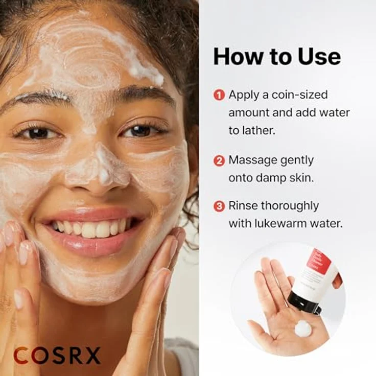 Cosrx Salicylic Acid Daily Gentle Cleanser, Aktiv-Reinigungsschaum mit antioxidativen Wirkungen, 150 ml – Bild 5