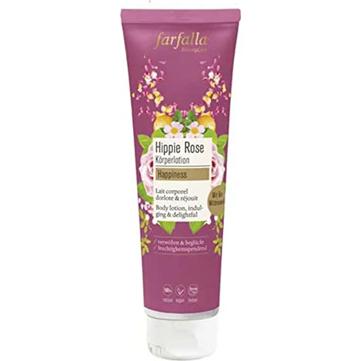 Farfalla Hippie Rose, Körperlotion, 150ml - Pflegt die Haut mit süssen Verlockungen