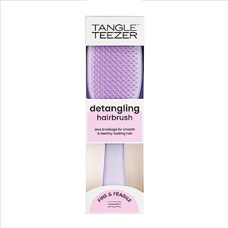 Tangle Teezer The Wet Detangler Fine & Fragile, Hypnotic Heather - Sanftes Entwirren für empfindliches Haar, zweistufige Zähne, ergonomisches Design – Bild 3