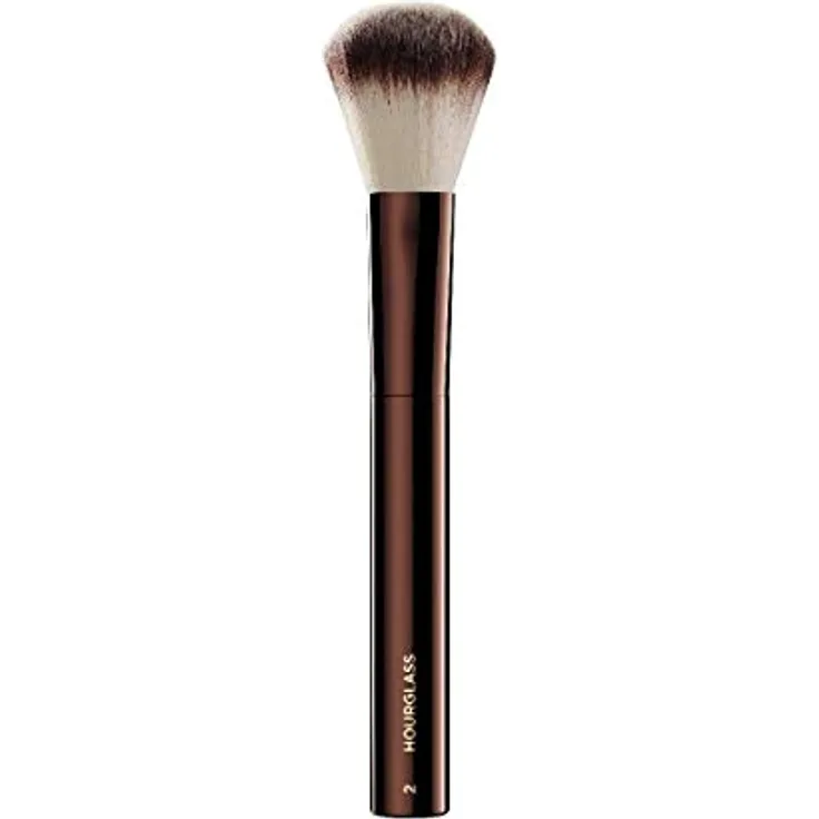 HOURGLASS Pinsel Nº 2, Foundation- und Blush-Pinsel aus ultraweichem Taklon für mühelose Applikation und nahtloses Verblenden