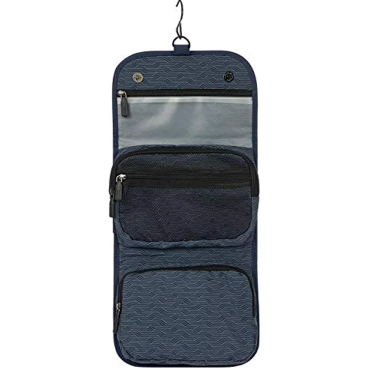 Brics, Necessaire, BY Itaca Kulturbeutel 26 cm, (3 l), faltbarer Kulturbeutel aus Polyamid, wasser- und reißfest, Magnetverschluss, 3 Reißverschlussfächer, Netztasche, Haken zum Aufhängen – Bild 5