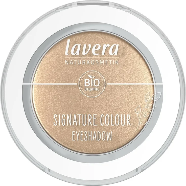 lavera Signature Colour Eyeshadow, Lidschatten 2 g in Dazzling Gold 08, ökologisch und intensiv färbend
