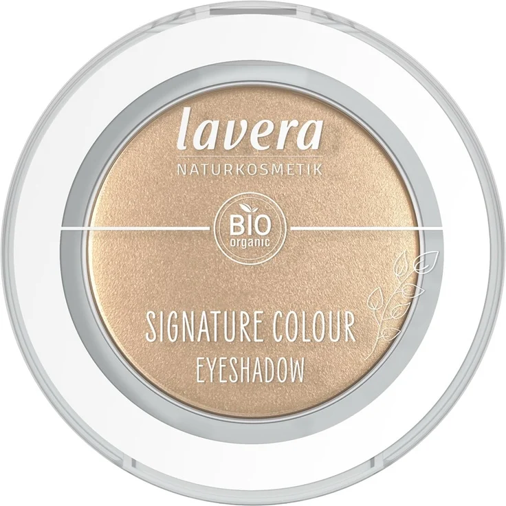 lavera Signature Colour Eyeshadow, Lidschatten 2 g in Dazzling Gold 08, ökologisch und intensiv färbend