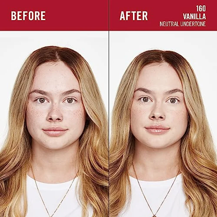 Rimmel London Lasting Finish 35 Hour, 160 Vanilla, langanhaltend, feuchtigkeitsspendend, vegane Formel, volle Deckkraft, 30 ml – Bild 3