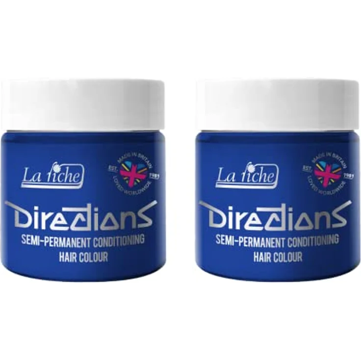 La Riche Directions Semipermanente Haarfarbe, 2er-Pack à 100 ml, Atlantic Blue – Intensiver Farbton ohne Ammoniak, vegan und tierversuchsfrei – Bild 1