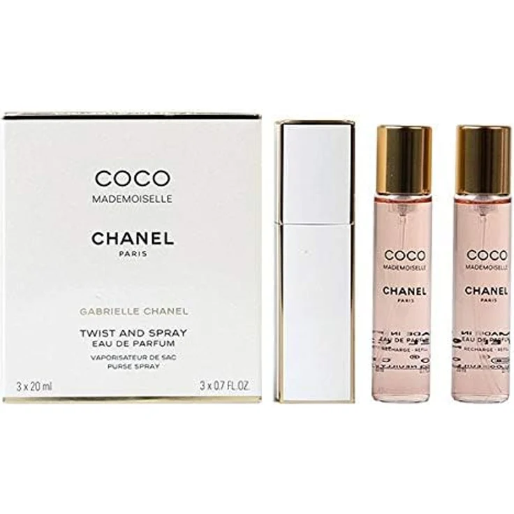 Chanel Coco Mademoiselle femme/woman, Eau de Parfum, 3 x 20 ml (1 Taschenzerstäuber und 2 Nachfüller) - Orientalisch, frisch – Bild 3