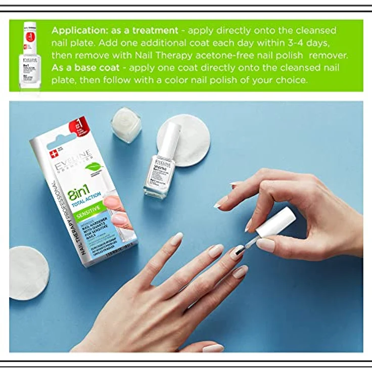 Eveline 8In1 Total Action Intensive Nail Hardener 12ml, Nagelpflege – Bild 6