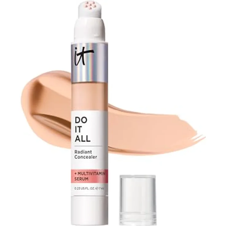 It Cosmetics Do-It-All Concealer Light Neutral 210, hochleistungsfähiger Concealer mit voller Deckkraft, 7ml