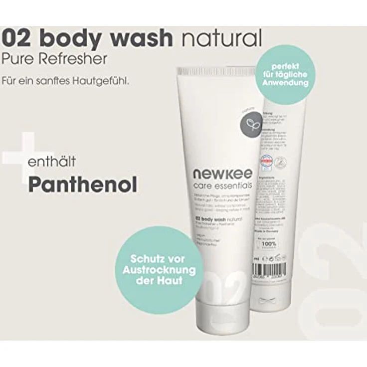 Newkee Body Wash, 150ml Duschgel zur täglichen Reinigung und Hautpflege – Bild 3