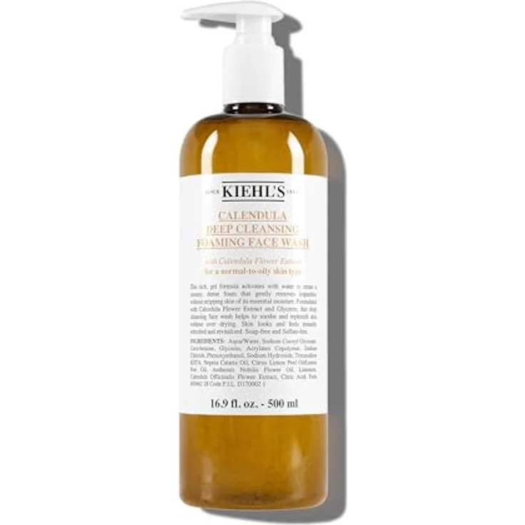 Kiehl's Calendula Deep Cleansing Foaming Face Wash, für Damen und Herren, 500 ml – Bild 2