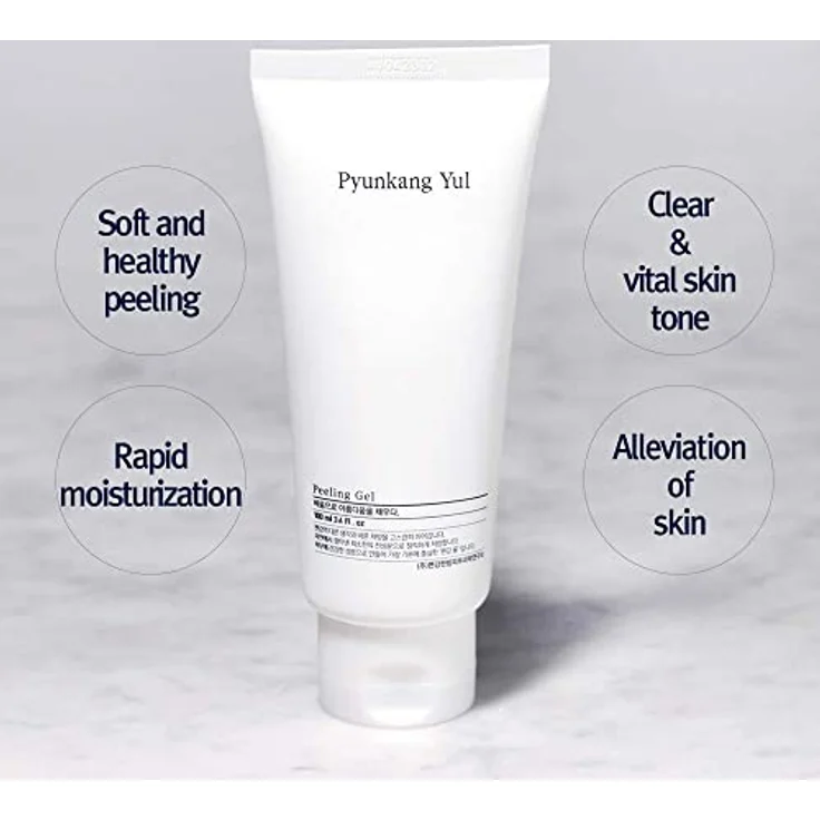 Pyunkang Yul Peeling Gel mit sofort sichtbarem Effekt, mildes und sanftes Gesichtspeeling mit Papaya und AHA, reizfrei, Koreanische Hautpflege 100ml – Bild 4