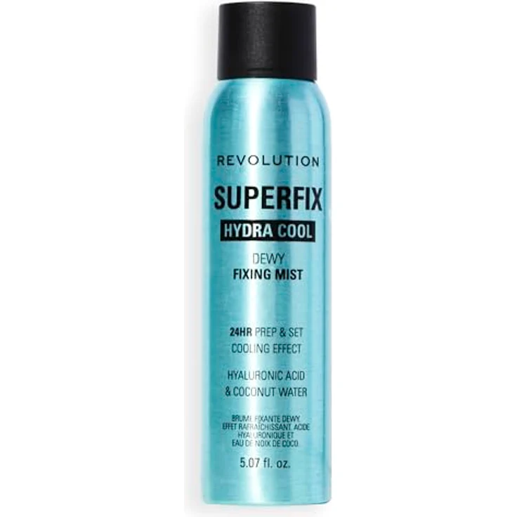 REVOLUTION Hydra Cool Superfix Prep + Set Fixing Spray, Fixierspray mit kühlender Formel zur Make-up Vorbereitung und Fixierung – Bild 1