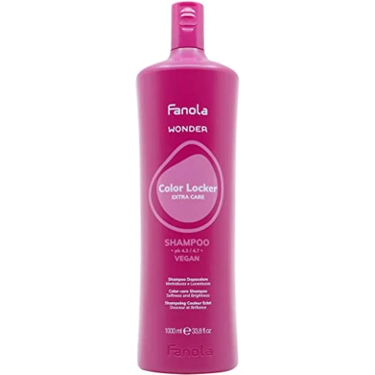 Fanola Shampoo dopocolore Wonder Color Locker 1000 ml - Lang anhaltend, täglicher Gebrauch & einfache Bedienung