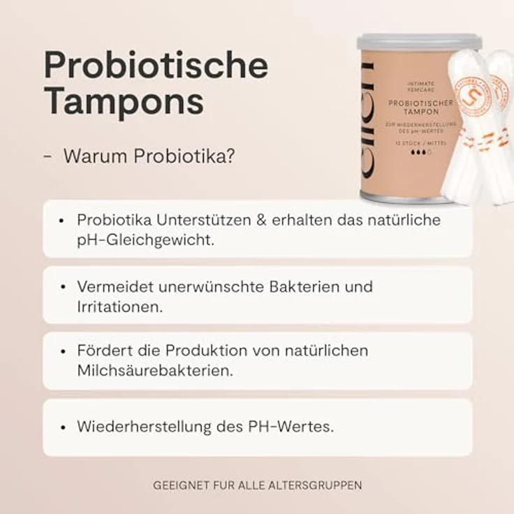 ellen Probiotischer Tampon Leicht, natürliche Unterstützung für den pH-Wert im Intimbereich – Bild 7